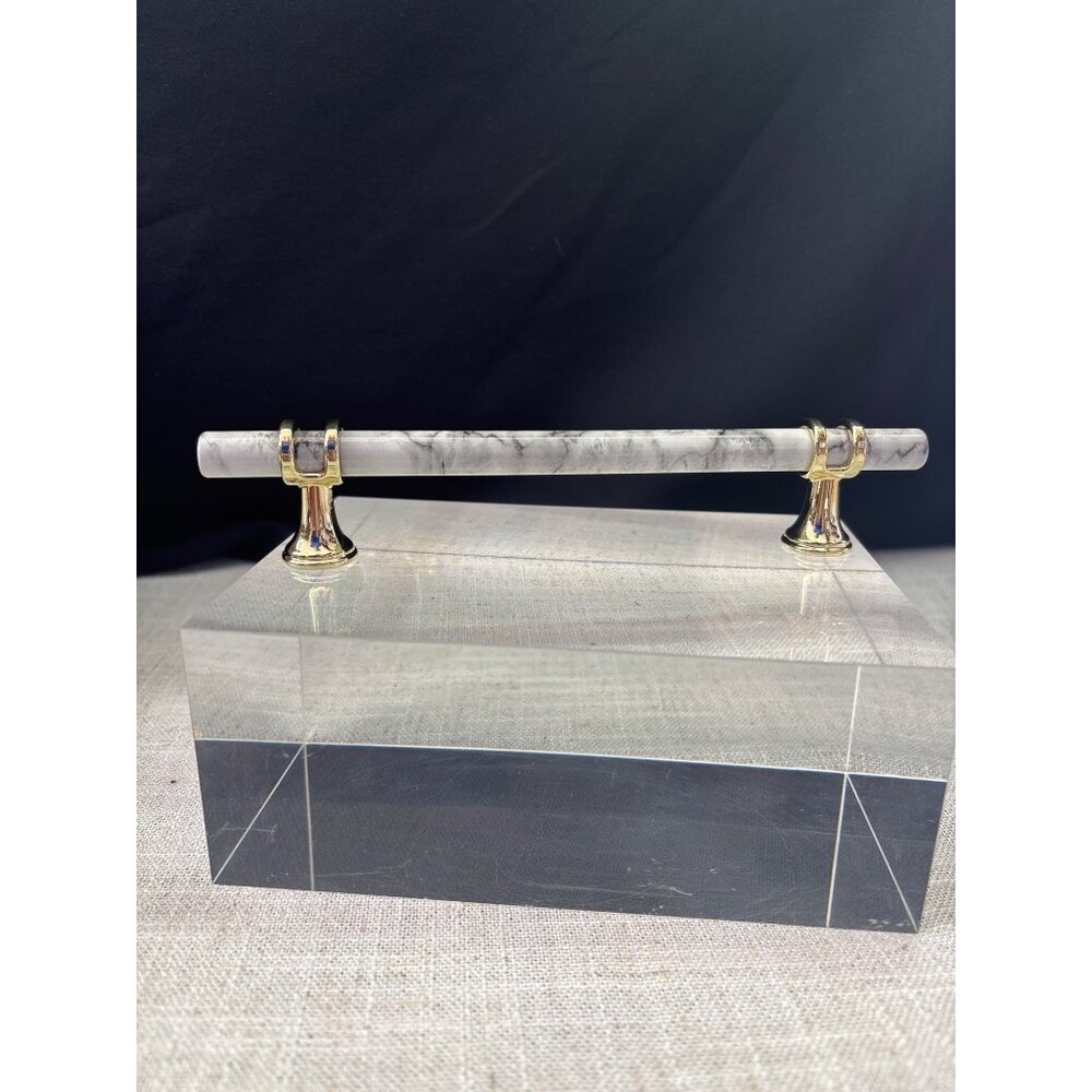 Marble & Gold Cabinet Drawer Handle Pulls